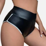 Leather Biker Shorts