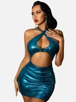 Leather Bodycon Dress