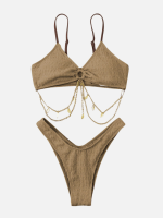Chain Decor 2 Piece Swimsuit