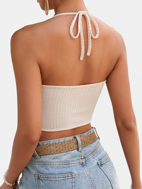 Home 64 Twist Front Backless Top (Back)