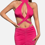 Cut Out Crisscross Bodycon Dress
