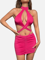 Cut Out Crisscross Bodycon Dress