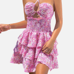 Floral Print Halter Dress