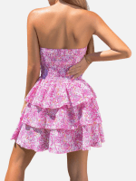 Floral Print Halter Dress - Image 2